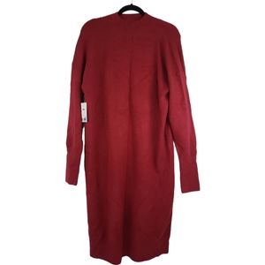 BP Sweater Dress NWT Size Medium in Red-Mock Neck-Very Soft